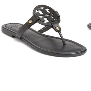 Tory Burch black leather sandals